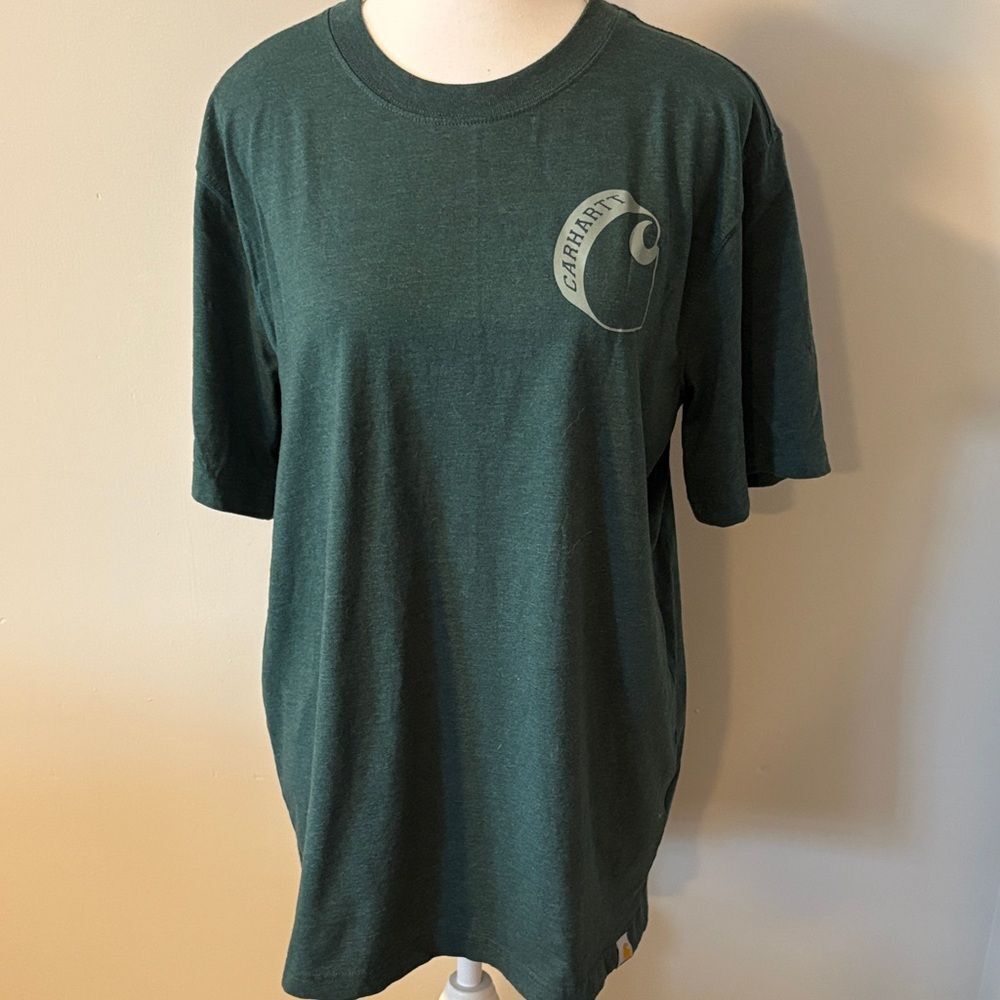 NWOT Carhartt Men's Forest Green Short Sleeve Tee. Size Medium